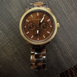 Tortoiseshell Michael Kors Watch